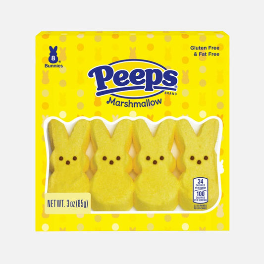 Peeps Marshmellow Yellow Bunnies 8 pack (85g)
