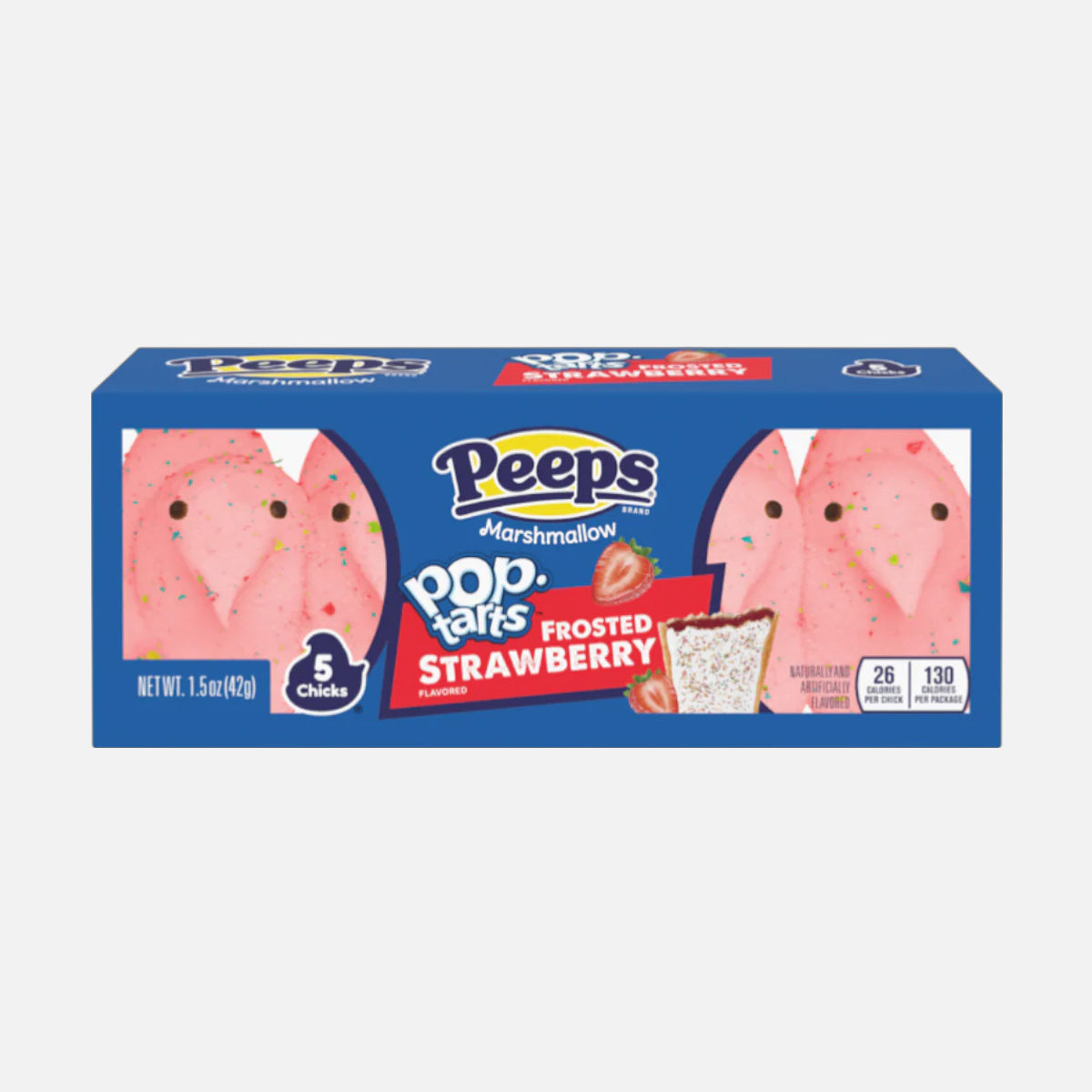 Peeps Marshmellow Pop Tarts Frosted Strawberry 5 Chicks (42g)