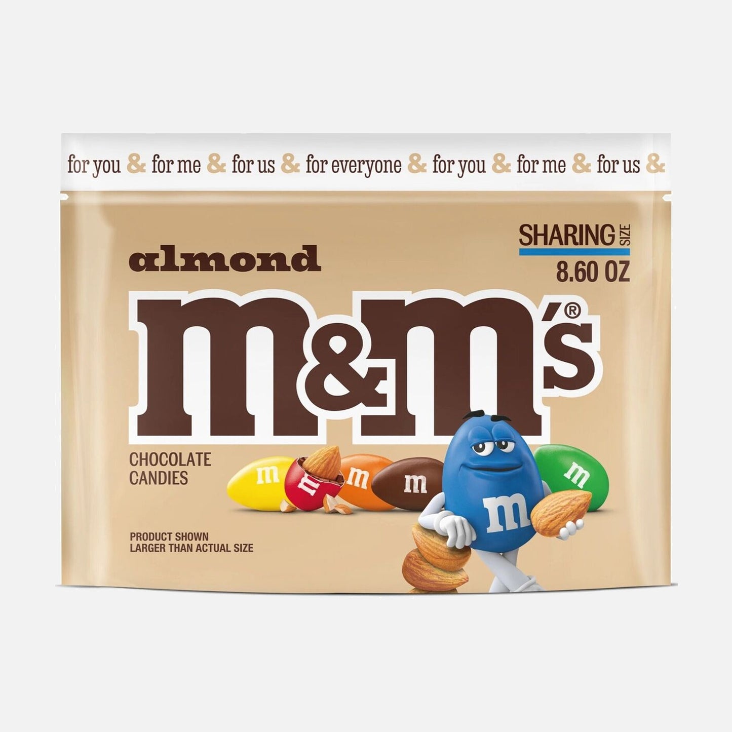 M & M's Almond Share Size Bag 243.8g