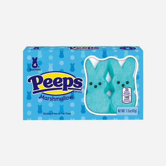 Peeps Marshmallow Blue Bunny - 4 Bunnies (42g)